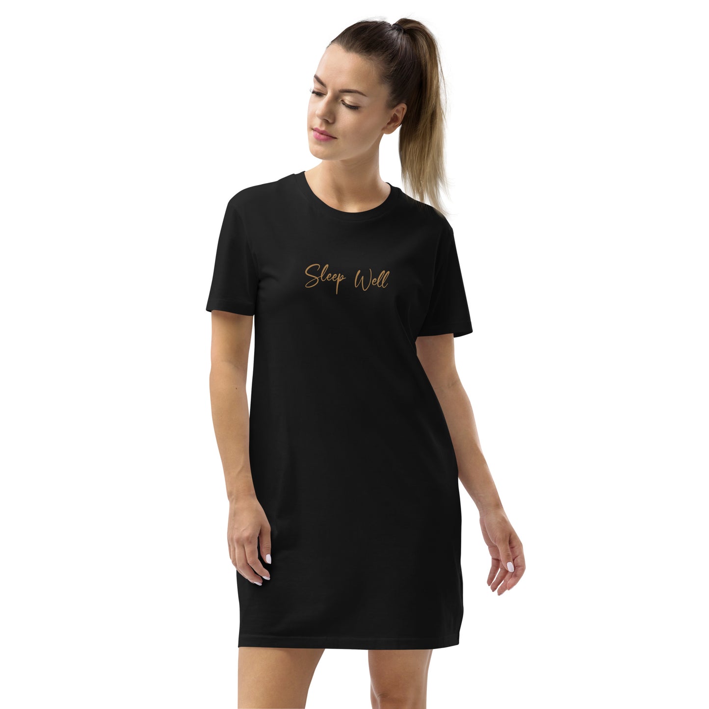 Sleep Well 100% Organic Cotton T-Shirt Dress Loungewear