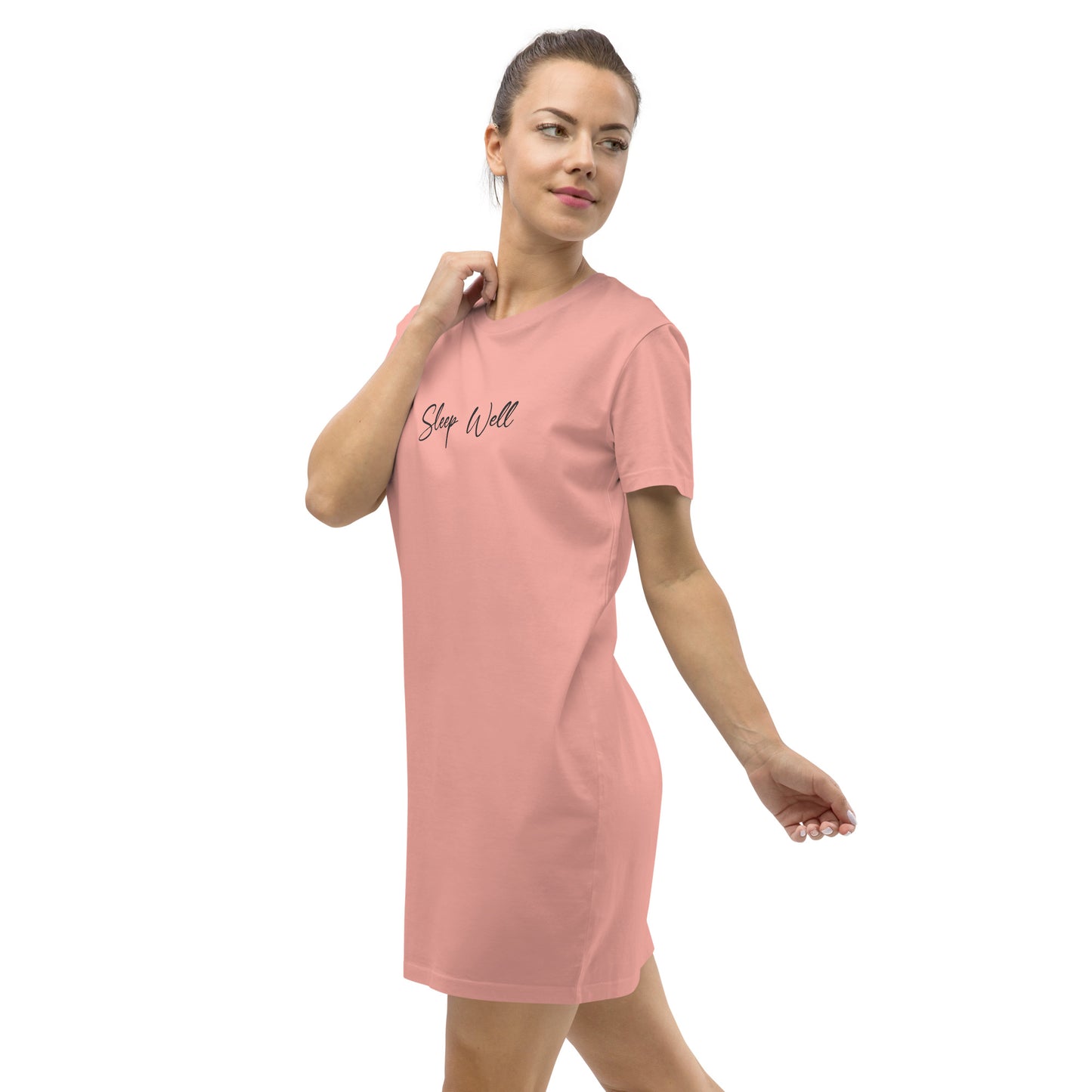 Sleep Well 100% Organic Cotton T-Shirt Dress Loungewear