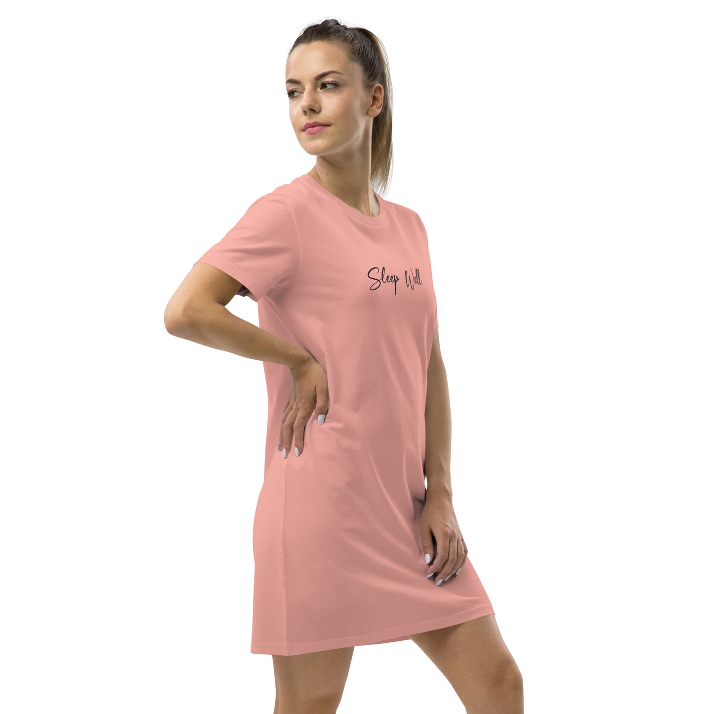 Sleep Well 100% Organic Cotton T-Shirt Dress Loungewear