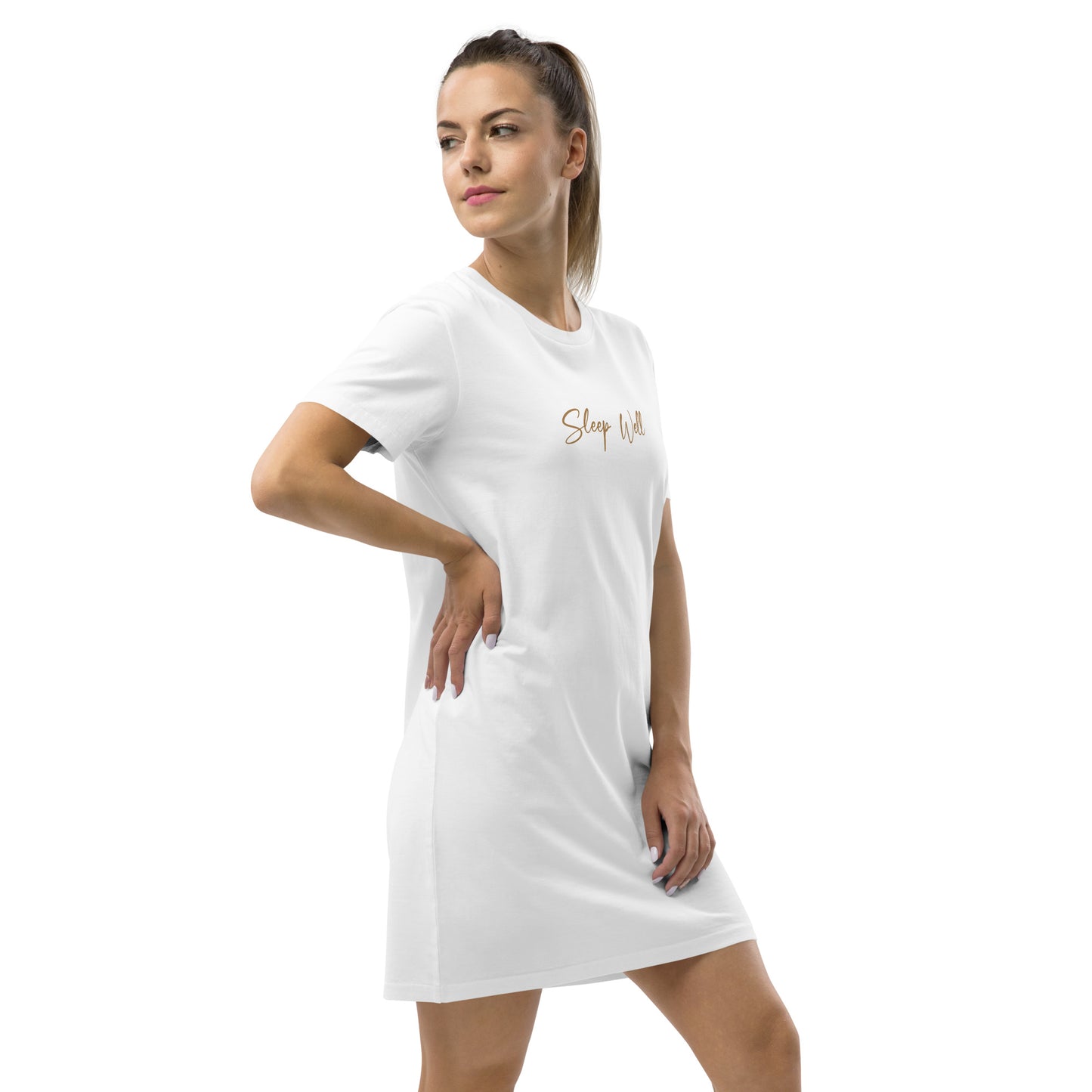 Sleep Well 100% Organic Cotton T-Shirt Dress Loungewear