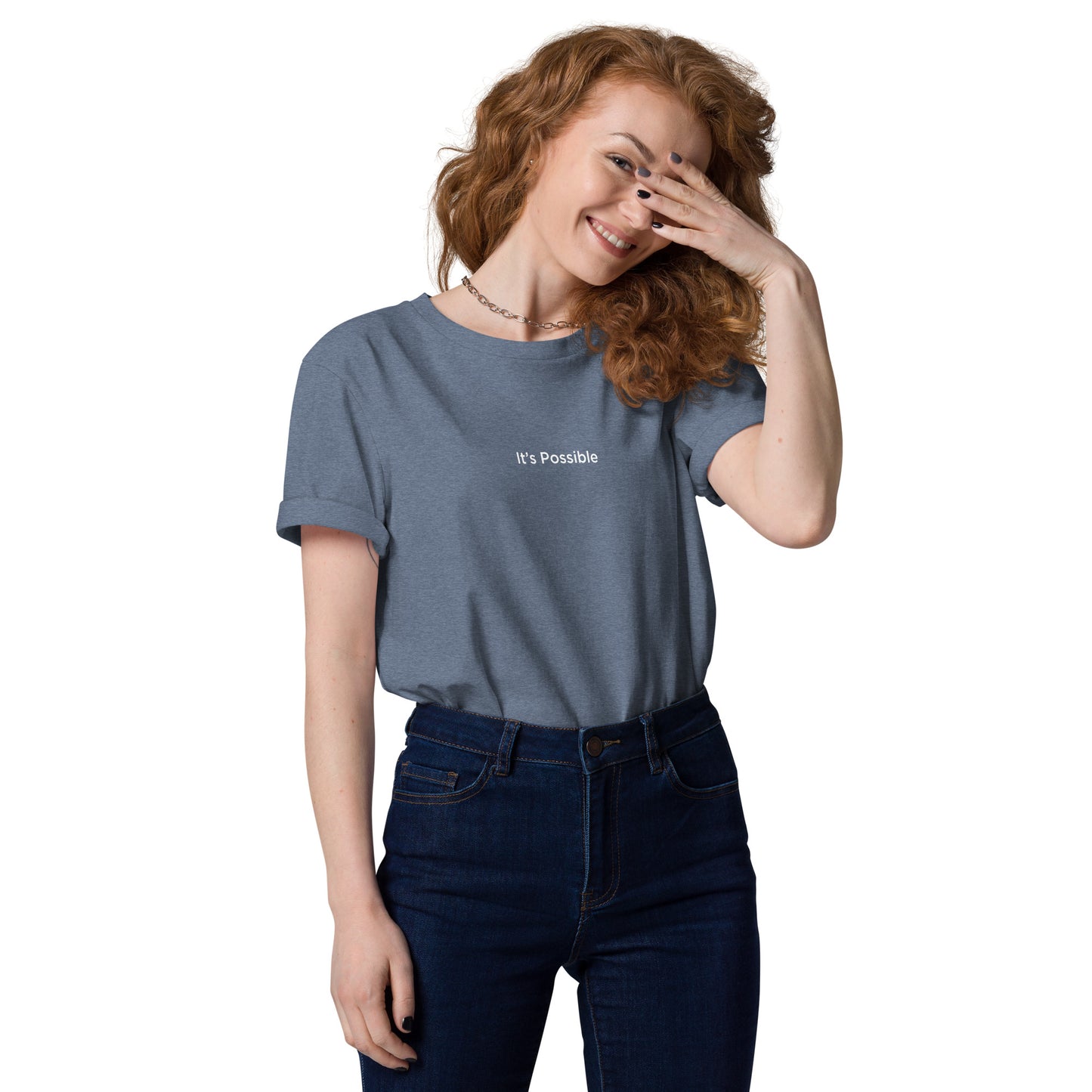 It's Possible Women's Oversized 100% Organic Cotton T-Shirt