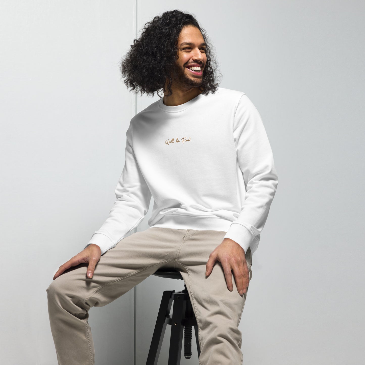 We'll Be Fine! Men's Organic Cotton Sweatshirt